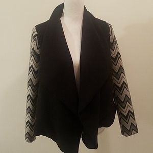 Forever 21 open jacket stye with patterned sleeves